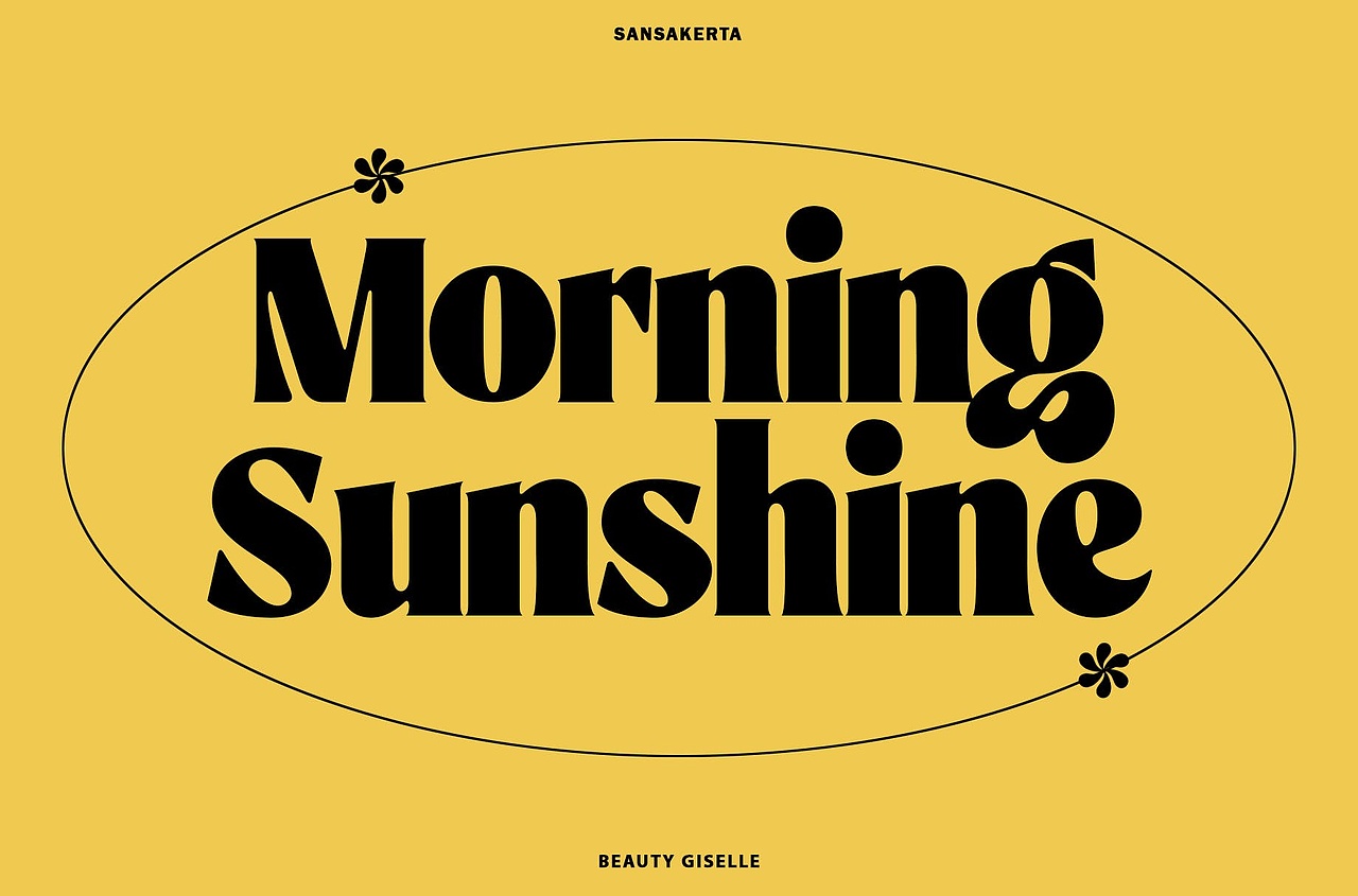 潮流复古酸性粗体字潮牌广告POP海报封面标题英文字体