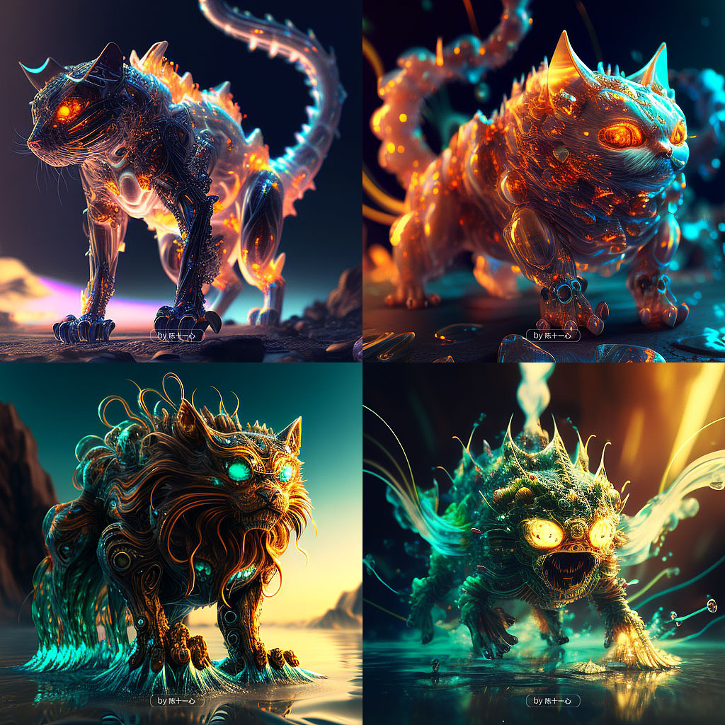 【Midjourney】迷幻之妖 oc渲染（图ZMzI3NjM4MDg0） - AI作品 - 站酷设计师陈十一心SD原创素材 - 站酷ZCOOL