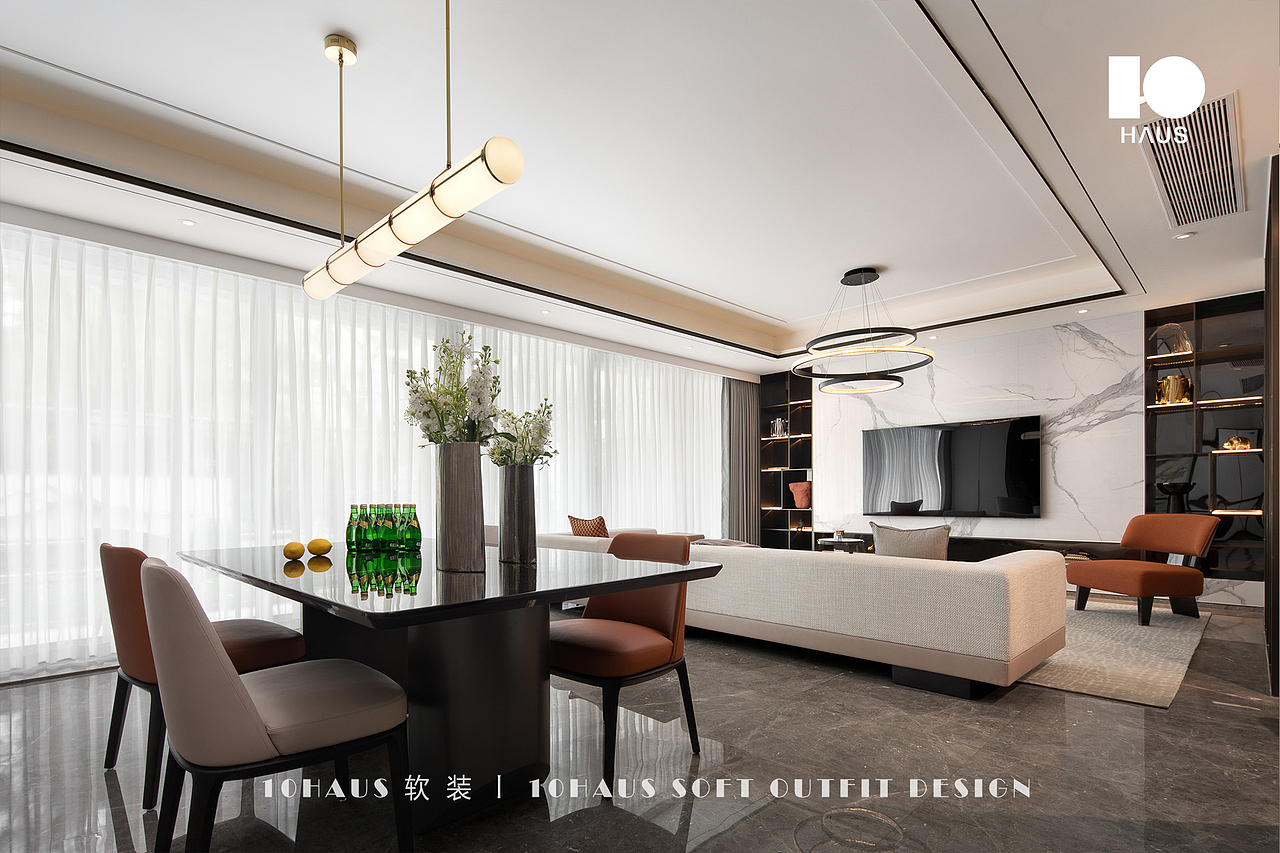 实景案例 | 全案软装，诠释320㎡精装别墅的雅致生活（图ZMzA1NDE1MjI4） - 家装设计 - 站酷设计师10HAUS软装设计原创素材 - 站酷ZCOOL