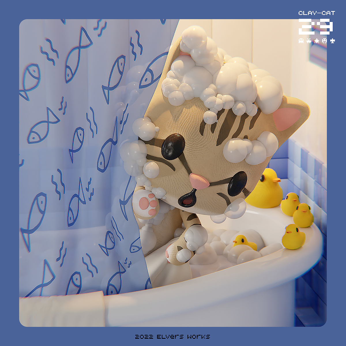 ClayCat 黏喵喵 [03] & [Happy New Year]（图ZMzI2ODA0MzIw） - 人物/生物 - 站酷设计师Aaron_Elver原创素材 - 站酷ZCOOL