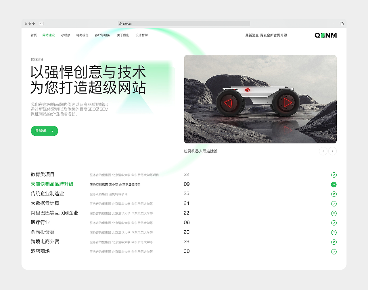 Qinm2024 青麦官网升级（图ZMzY3NTg4MzI4） - 企业官网 - 站酷设计师Qinm_Studio原创素材 - 站酷ZCOOL