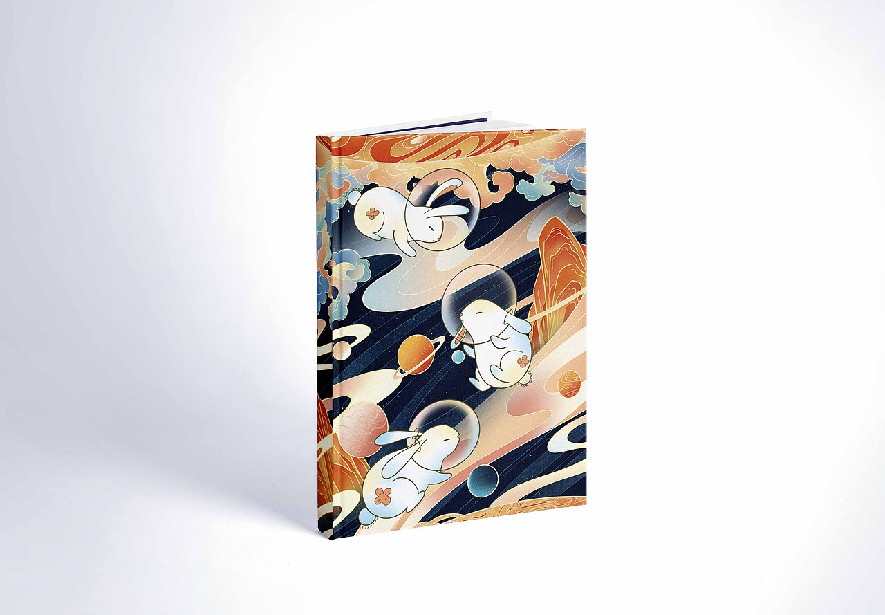 兔年插画（三）——太空遨游兔（图ZMzE2NjY3OTg4） - 商业插画 - 站酷设计师云汜_winskace原创素材 - 站酷ZCOOL