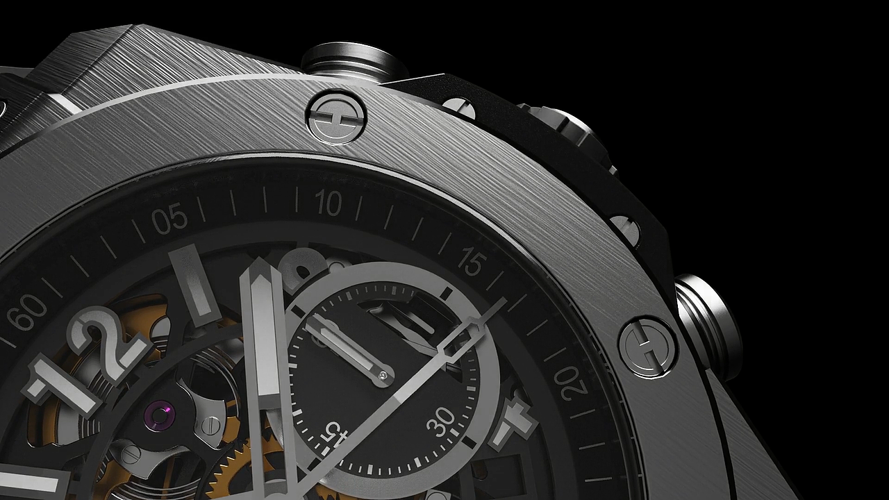 临摹宇舶手表的三维动画,纯属个人练习。