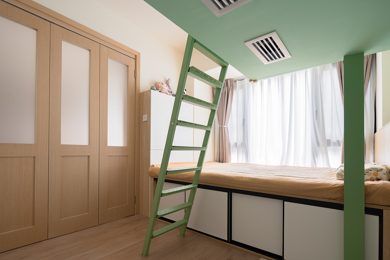 有木设计——奶油原木风装修、树屋房、打造梦幻亲子房