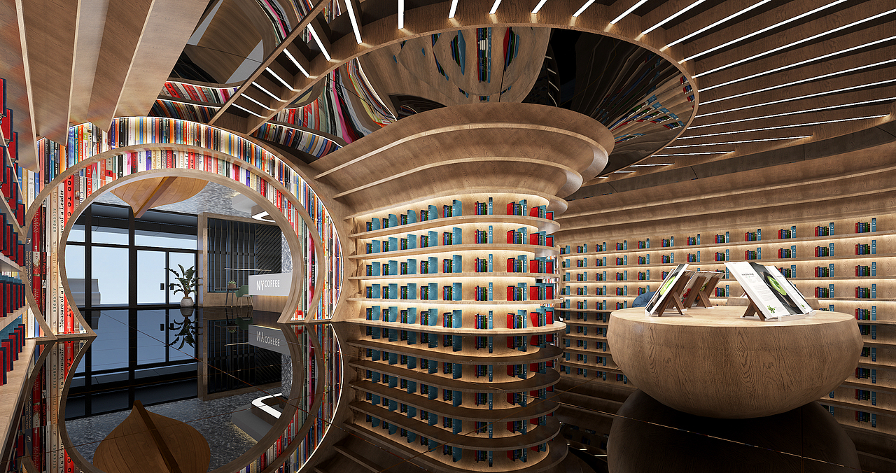 华中智谷诺亚书房（图ZMzQyNDE1NDMy） - 商业空间设计 - 站酷设计师成老头原创素材 - 站酷ZCOOL