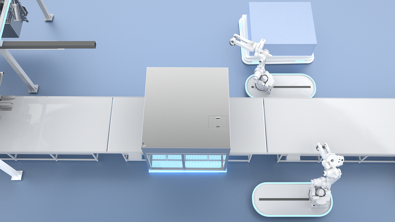 Tenfy智能自动化工厂动画