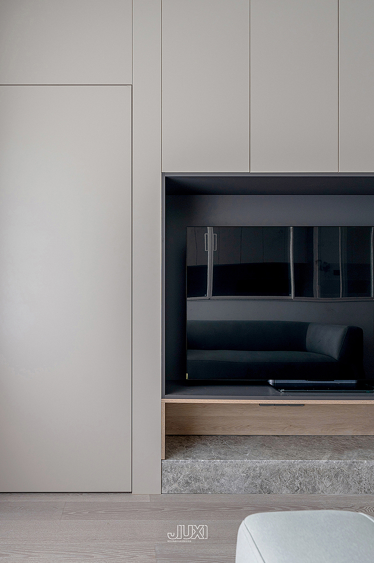 70㎡小户型黑白简约风，通透餐厅自带悬浮效果（图ZMzY5NjY3MDE2） - 家装设计 - 站酷设计师久栖设计原创素材 - 站酷ZCOOL