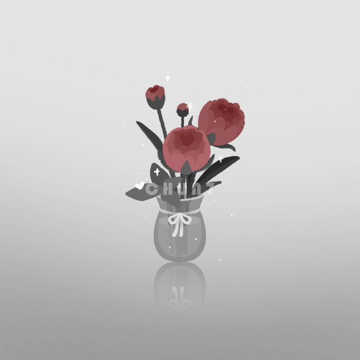 0403买了巧克力色的花