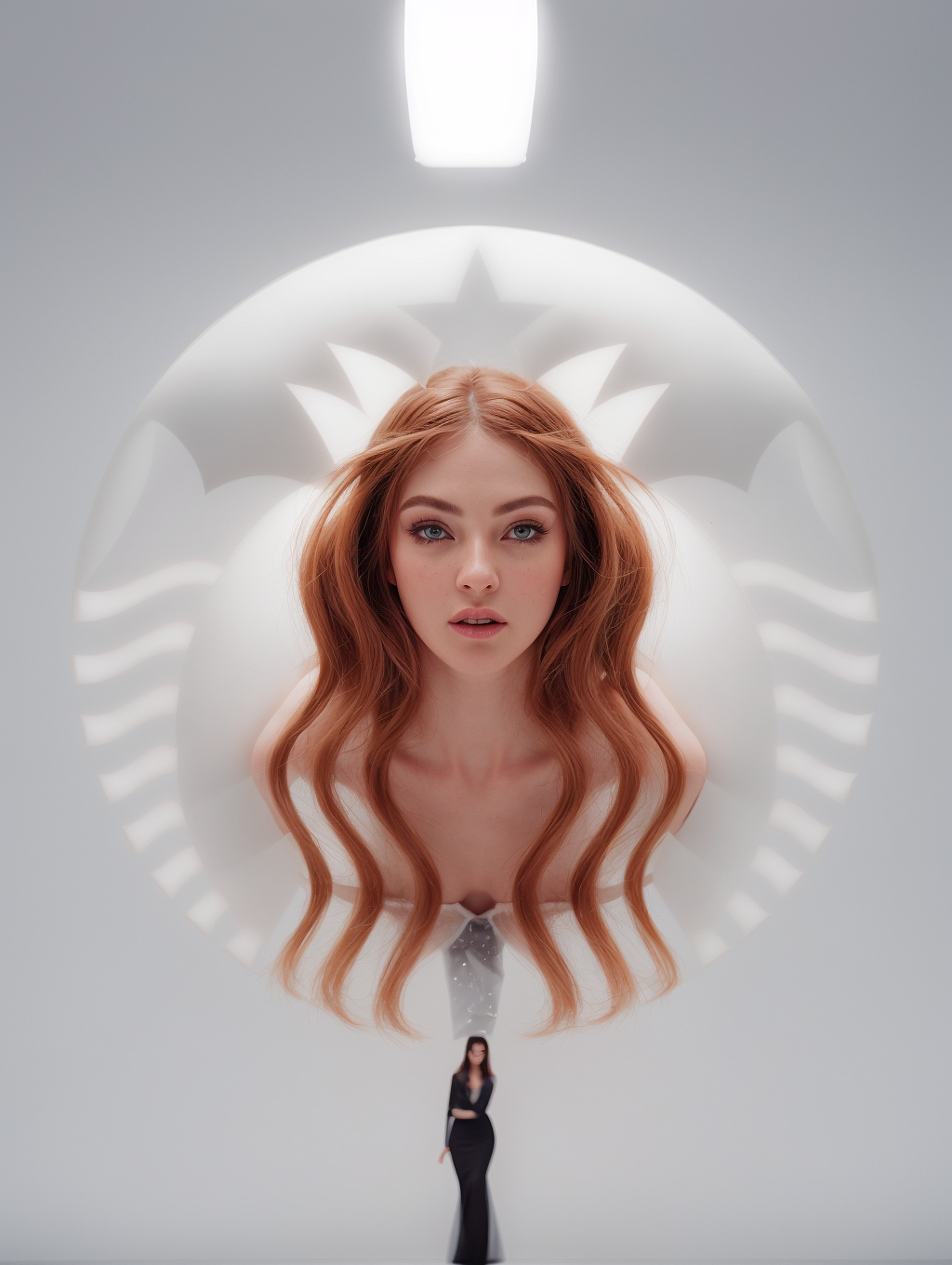 AI超级魔法:星巴克LOGO女神真人形象复活!