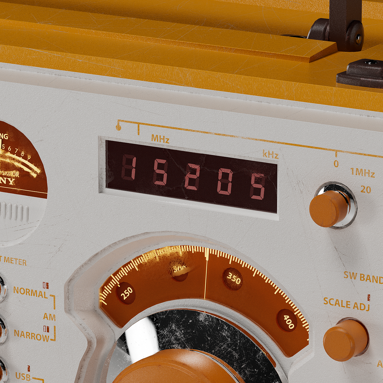 产品材质渲染练习：收音机