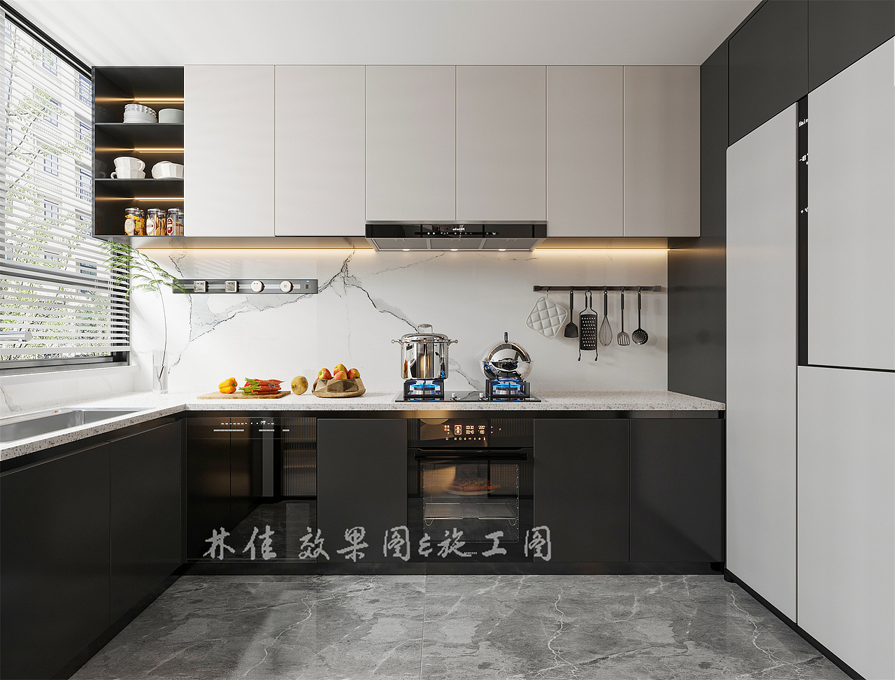 意式轻奢别墅||暗色调住宅,满满的高级感