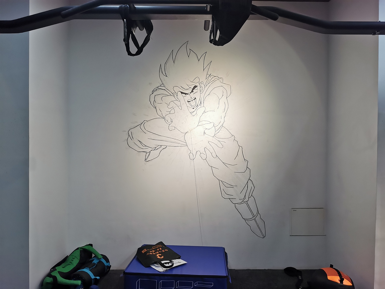 墙绘——龙珠 悟空 漫画风格