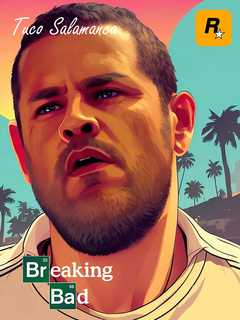 GTA版《絕命毒師》人物群像（圖ZMzU0MDQ4NjI4） - 藝術(shù)插畫 - 站酷設(shè)計師零度暗物質(zhì)原創(chuàng)素材 - 站酷ZCOOL