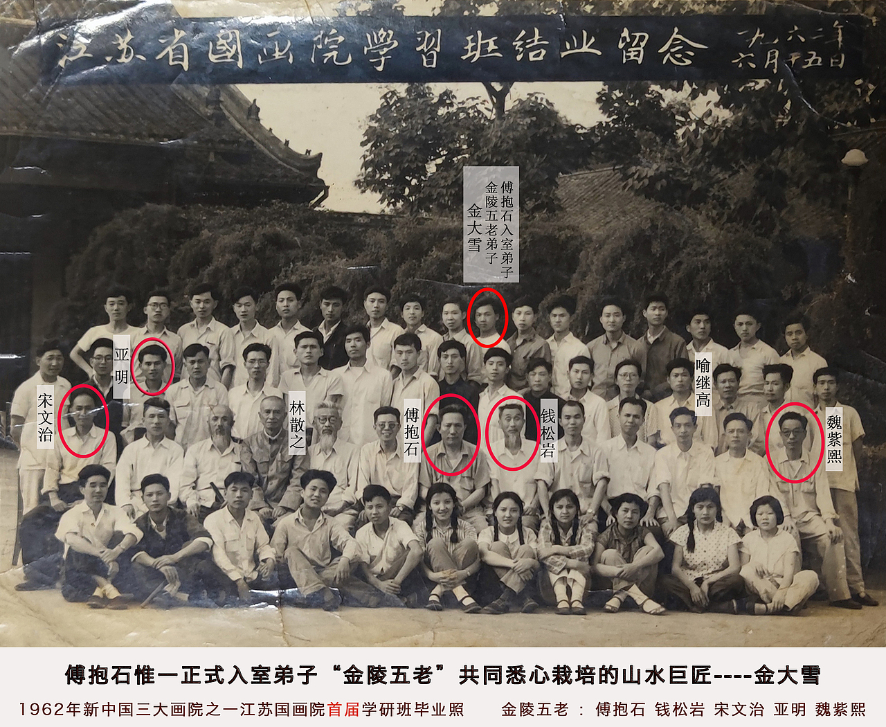 金大雪作品中塑造的形象超然古雅，气质宁静雅致