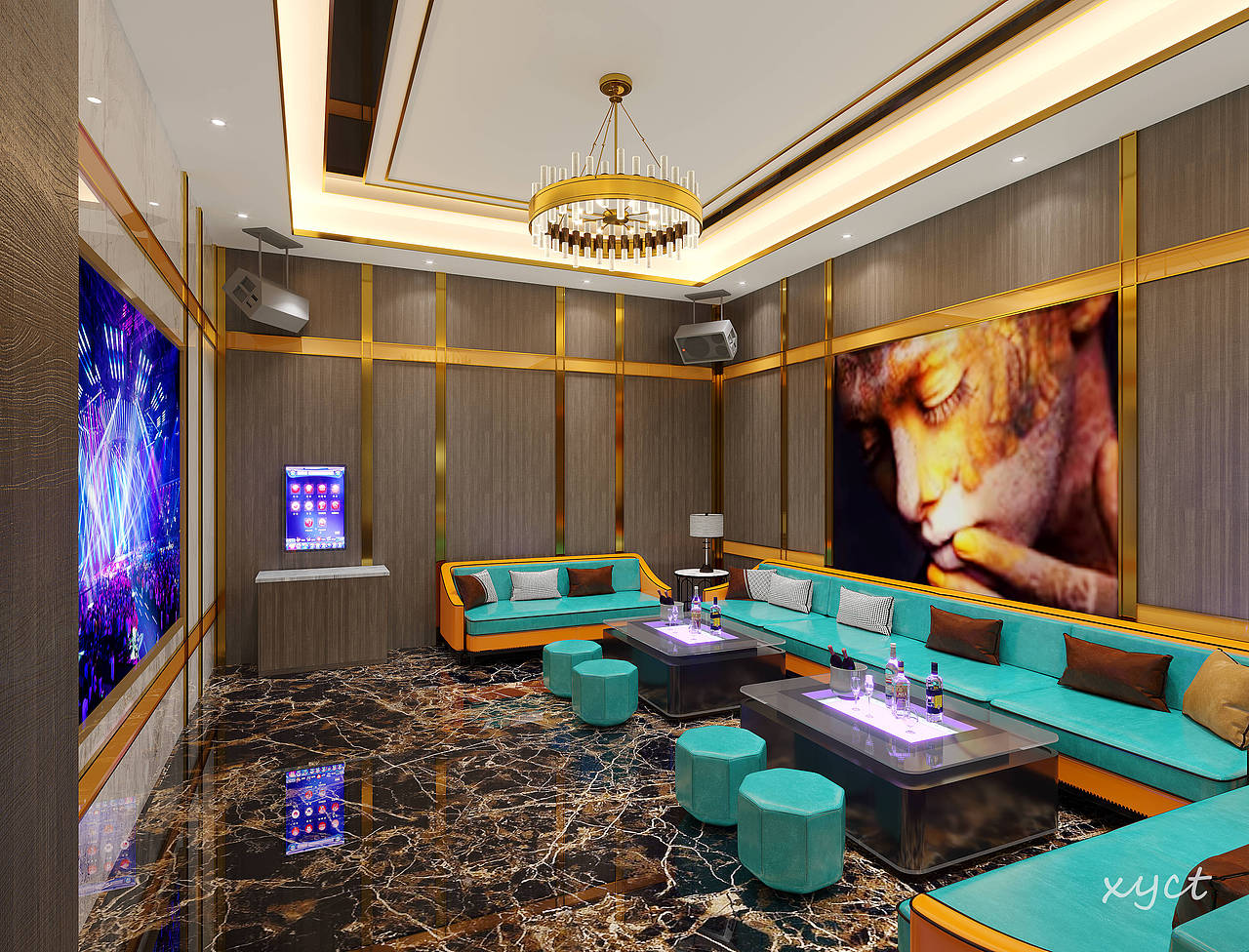 工装//KTV效果图（图ZMzMxNDQ3MzI4） - 商业空间设计 - 站酷设计师玥玥18119679776原创素材 - 站酷ZCOOL