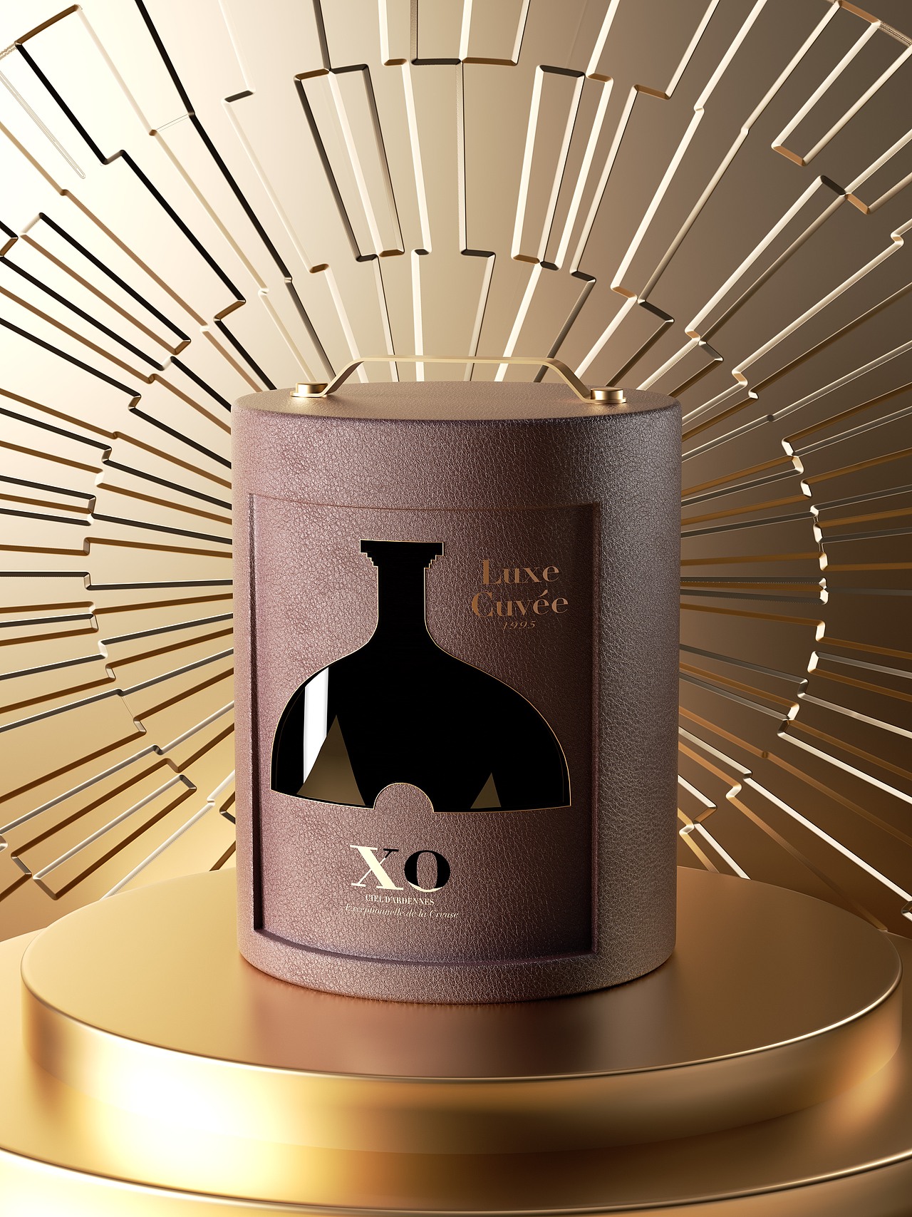 原创酒包装设计｜Luxe Cuvée XO，时间和艺术的结晶（图ZMzY4MTIxNjQ4） - 包装 - 站酷设计师M01Design原创素材 - 站酷ZCOOL