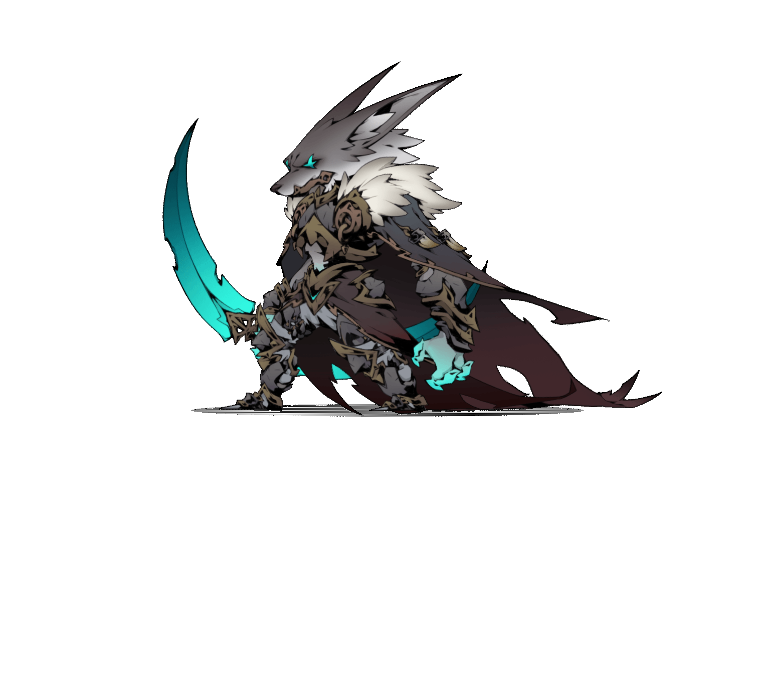 wolf-knight-spine-pose（图ZMzUyNDE2MTIw） - 独立游戏 - 站酷设计师三栖人设计原创素材 - 站酷ZCOOL
