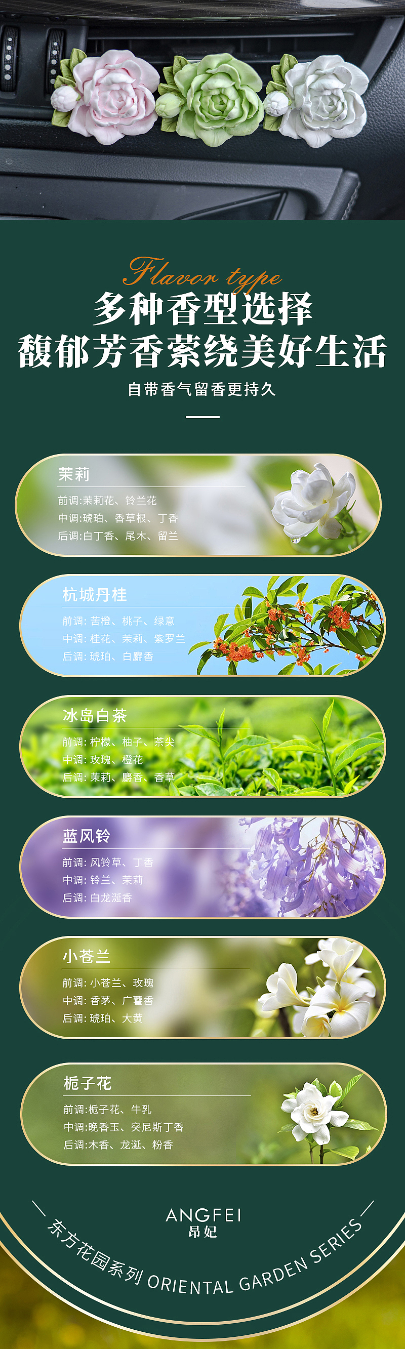 车载香薰风口夹