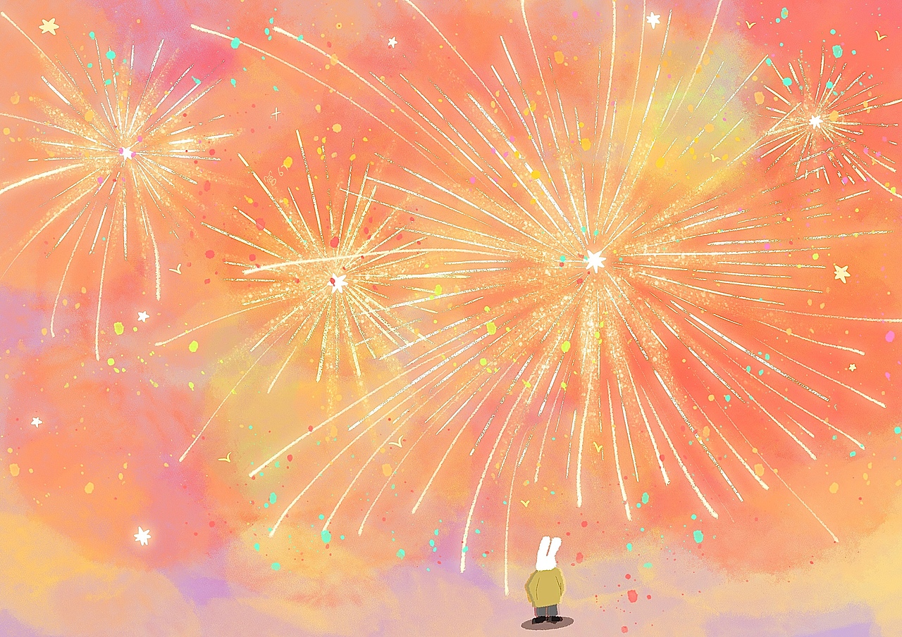 插画合集|烟花绽放的时候（图ZMzI1ODY2NDg4） - 艺术插画 - 站酷设计师六七先生原创素材 - 站酷ZCOOL