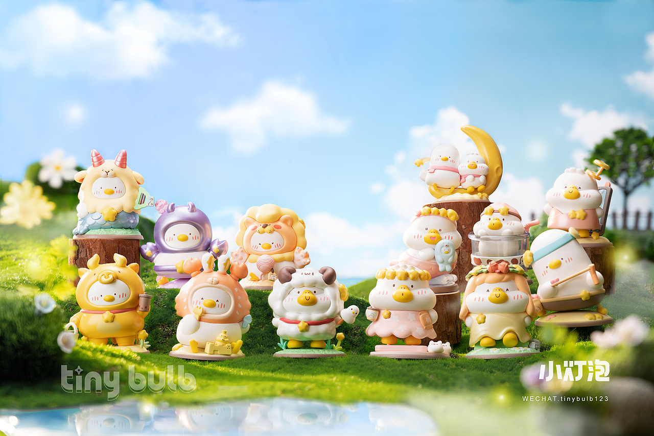 盲盒摄影 名创优品 小鸽鸽鸭星座 潮玩拍摄（图ZMjk2OTI1MTUy） - 产品摄影 - 站酷设计师小灯泡视觉原创素材 - 站酷ZCOOL