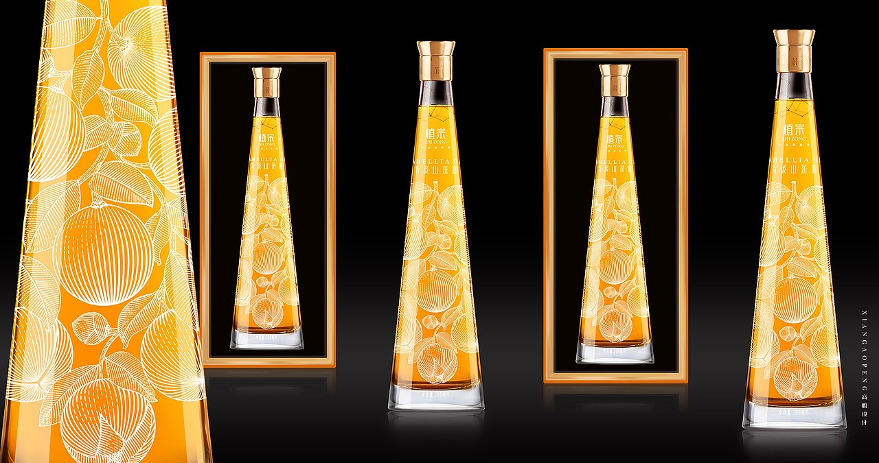 高鹏设计——高端山茶油食用油调味品包装设计