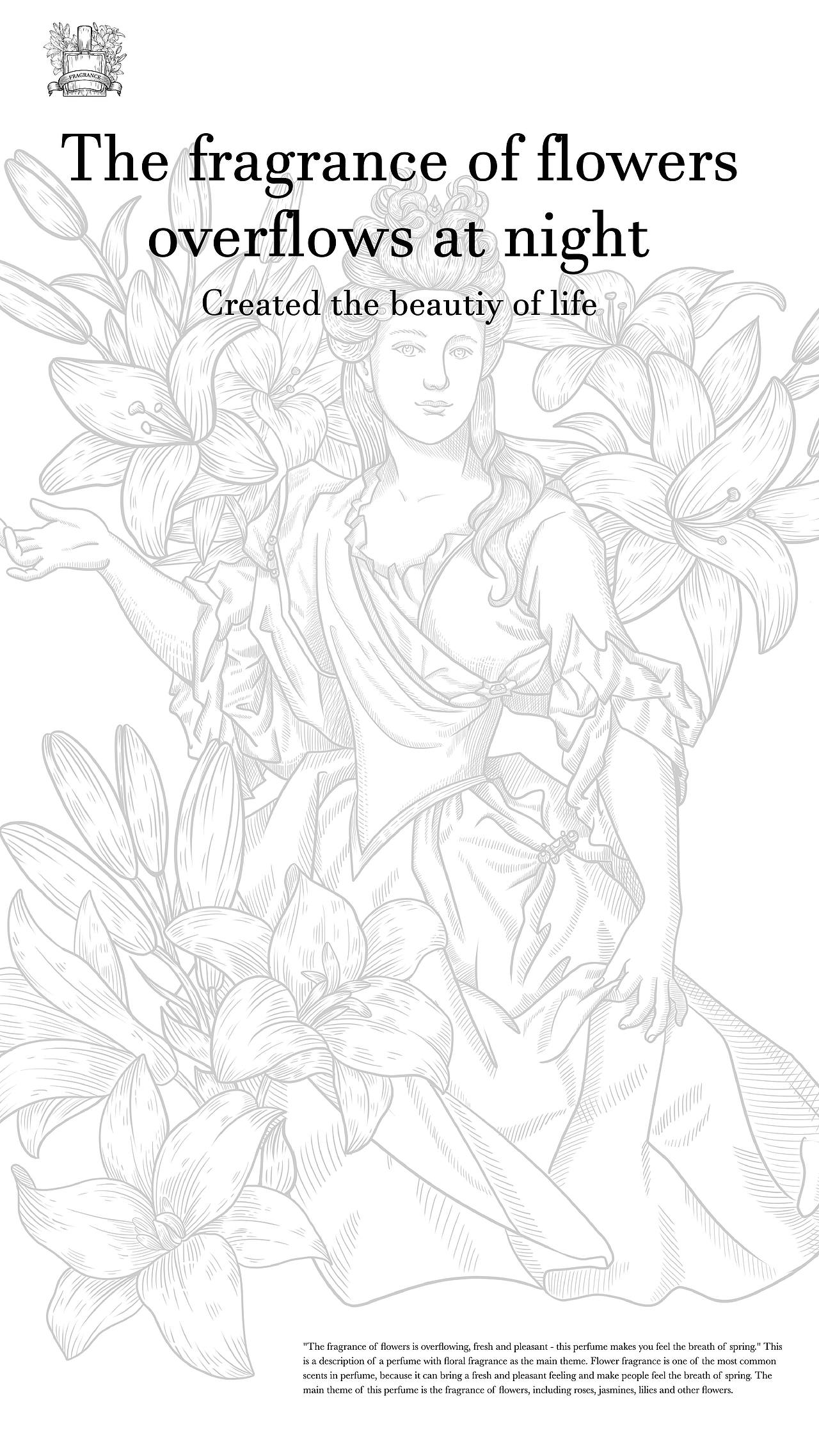 精油香水包装设计 | 中世纪版画风格