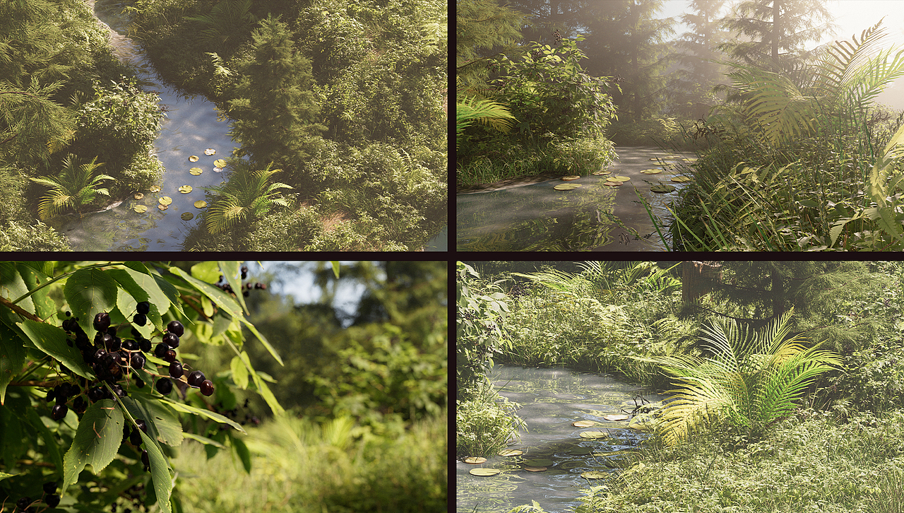 《灵感森林》写实场景渲染（图ZMzA3MjMxOTM2） - 场景 - 站酷设计师朗朗yyds原创素材 - 站酷ZCOOL