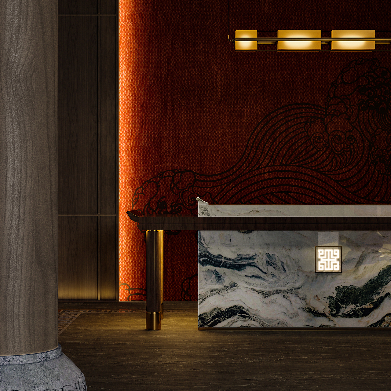 近期表现—新中式廊道