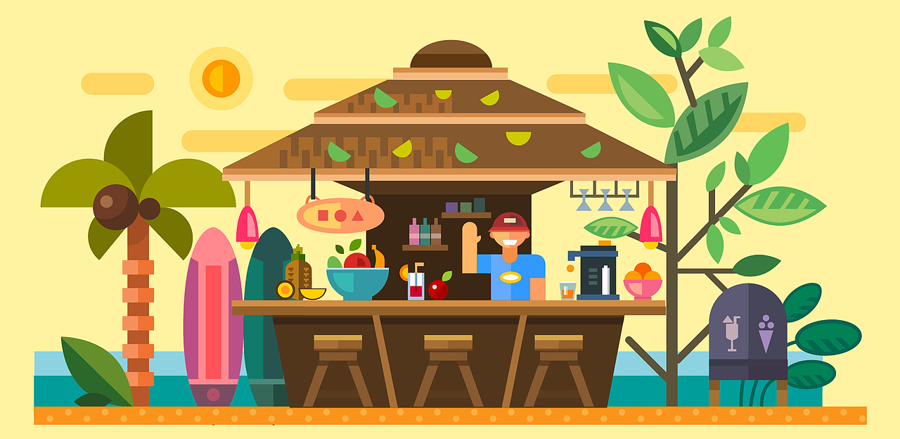 【练习作品】AI绘画卡通狗与扁平插画