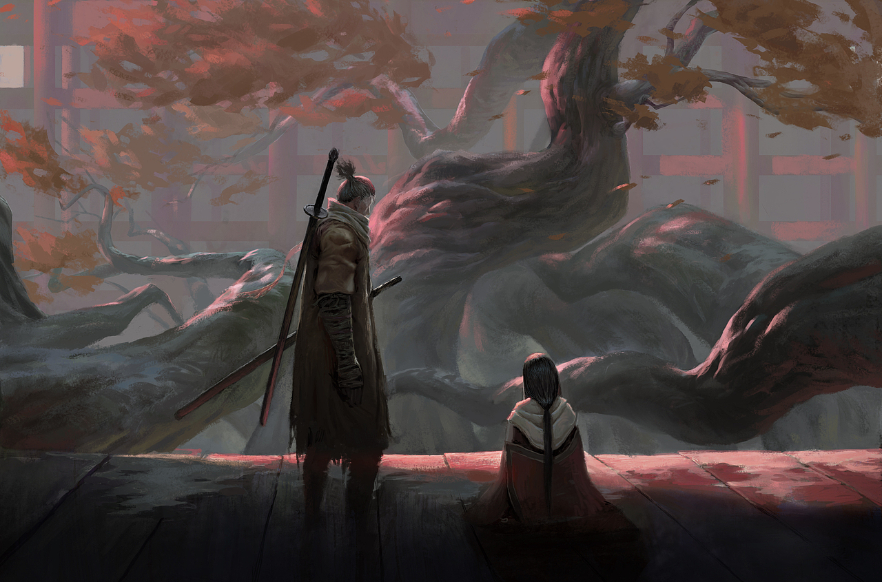只狼Fanart——龙之归乡（图ZMzMxMjE4NDEy） - 创作习作 - 站酷设计师LCube原创素材 - 站酷ZCOOL
