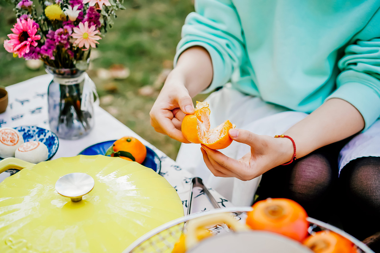 海鲜大锅 / 铸铁珐琅 / 户外煮茶