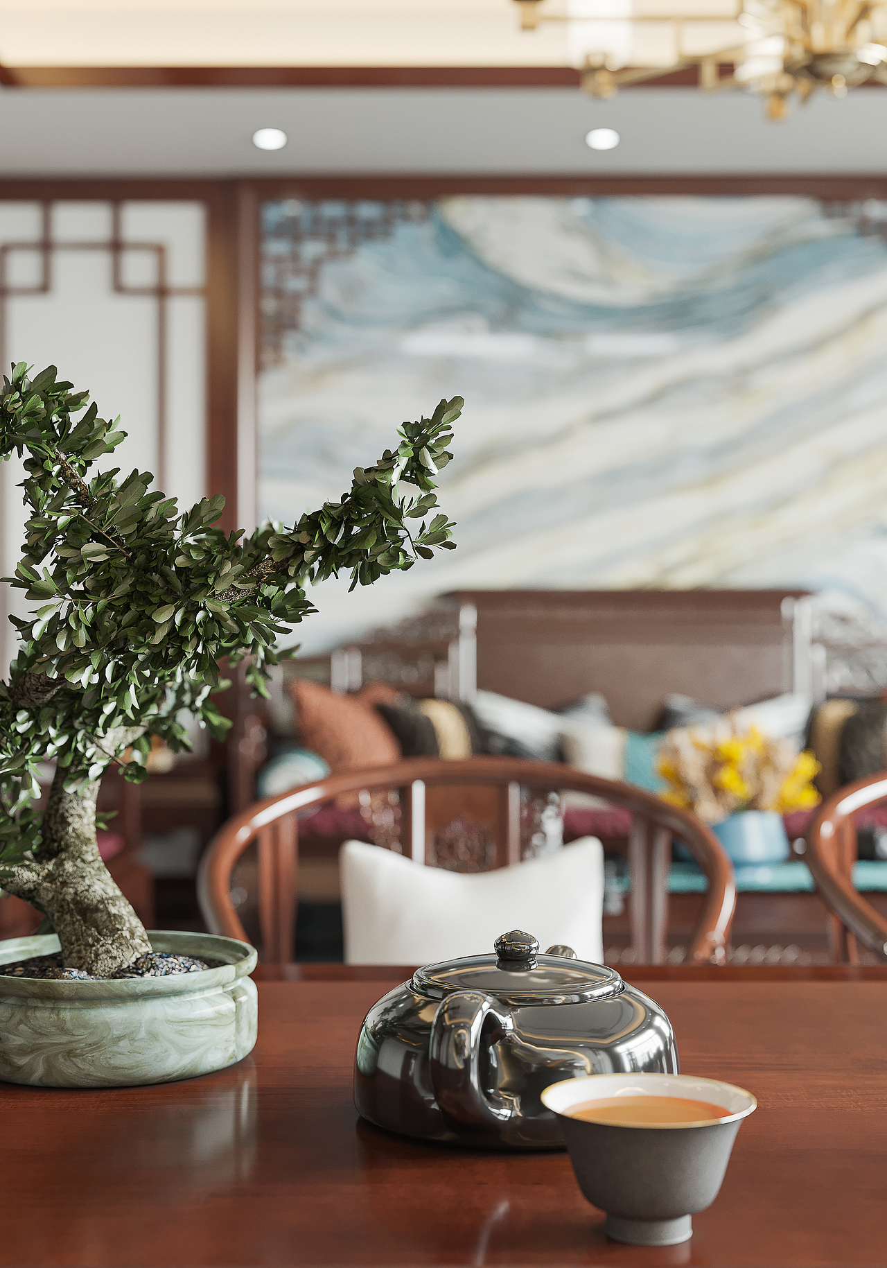 中式风格特写 镜头（图ZMzEzMjYwMTYw） - 家装设计 - 站酷设计师VISION极原创素材 - 站酷ZCOOL