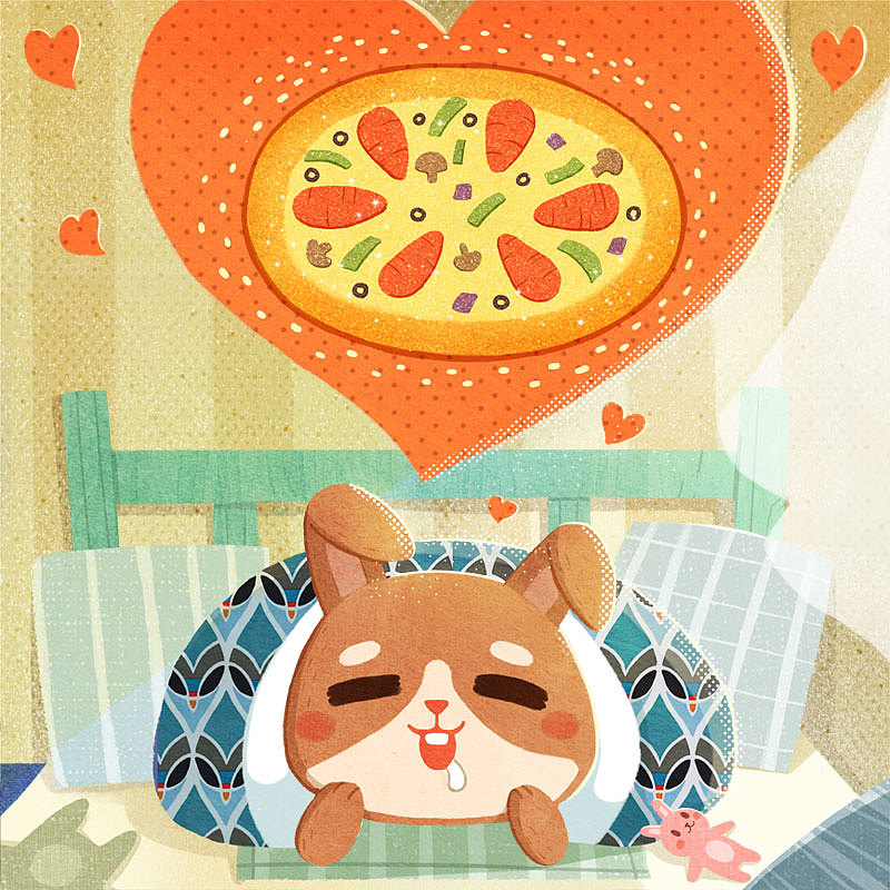 百词斩线上小绘本-胡萝卜披萨