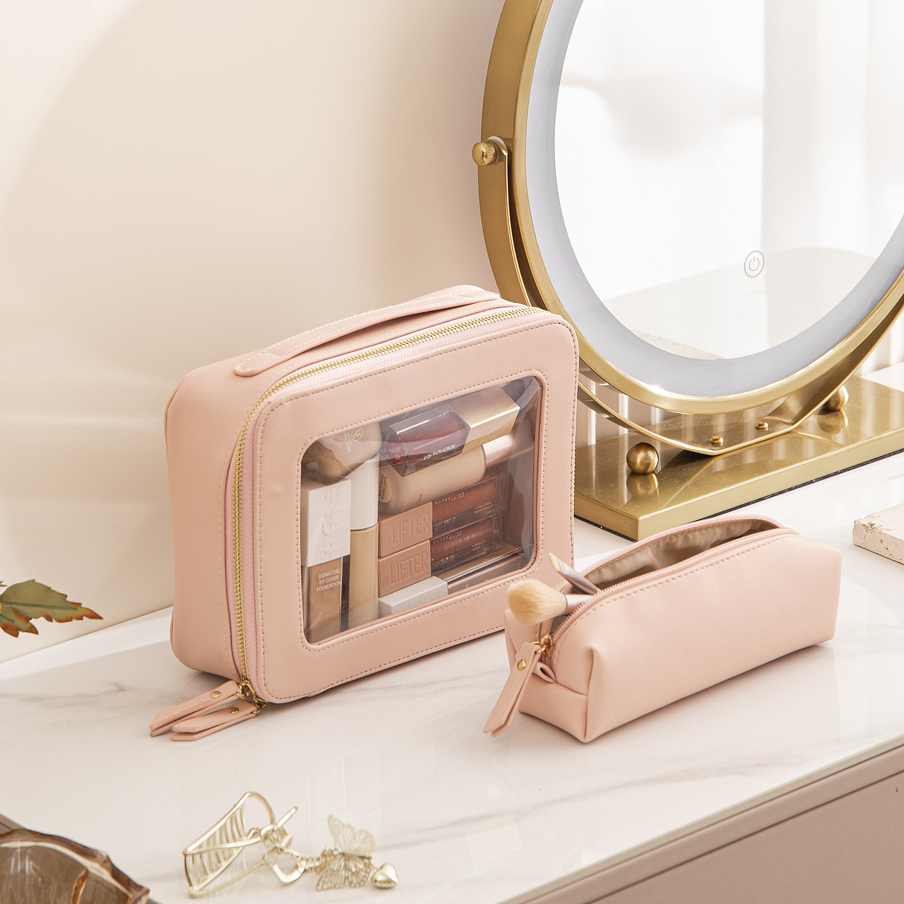 单面透明化妆包