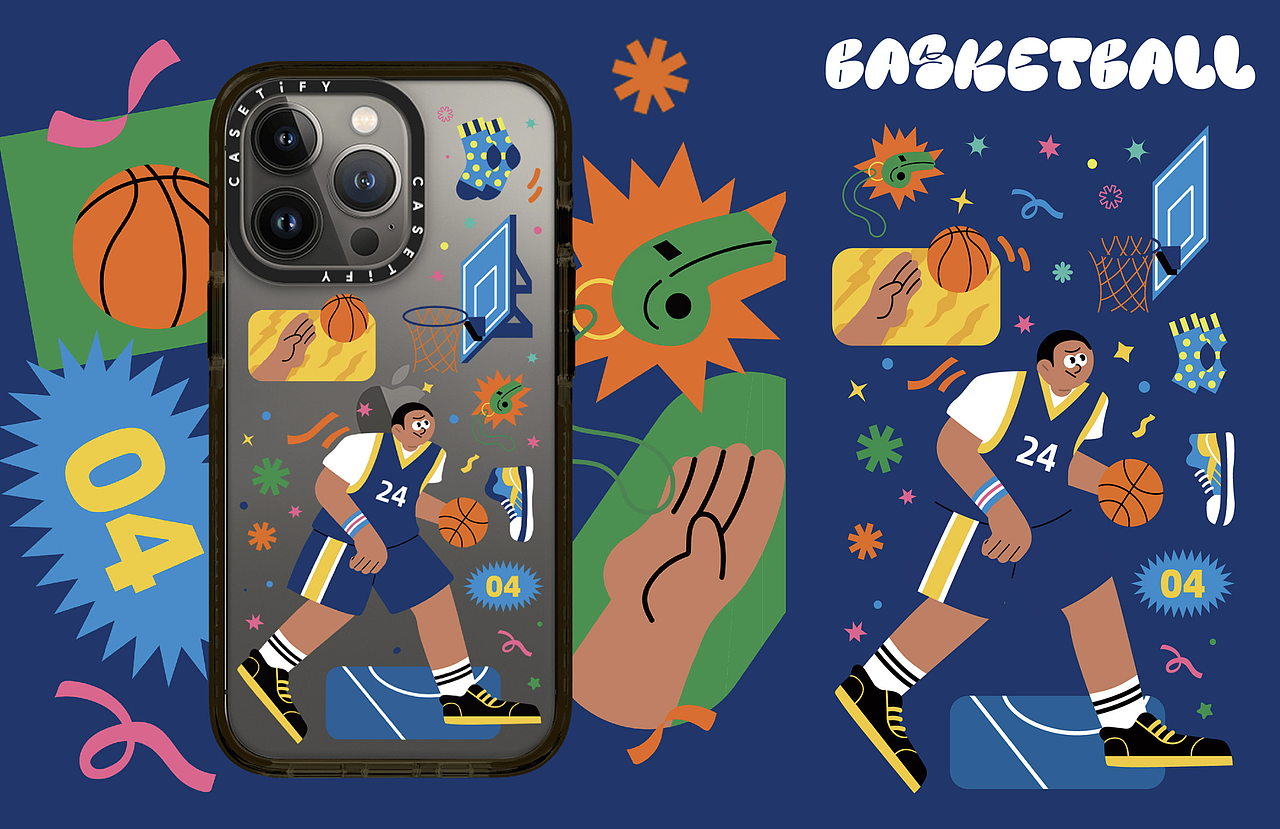 合作CASETIFY｜运动系列（图ZMzEzNTcwODYw） - 新锐潮流插画 - 站酷设计师骨钙钙原创素材 - 站酷ZCOOL