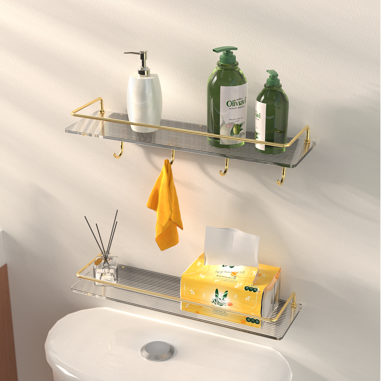 一组浴室厨房置物架渲染（图ZMzM3ODM1MjY0） - 电商 - 站酷设计师大新村狂少原创素材 - 站酷ZCOOL