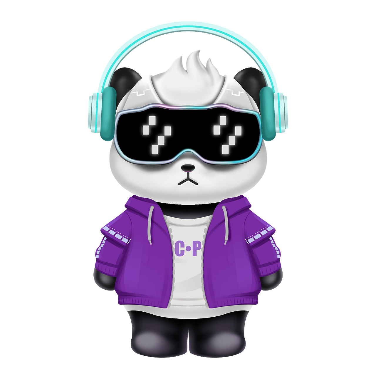 《Cyber Panda》IP数字艺术NFT（图ZMzIyMzQ2NjM2） - 商业插画 - 站酷设计师暴击设计原创素材 - 站酷ZCOOL