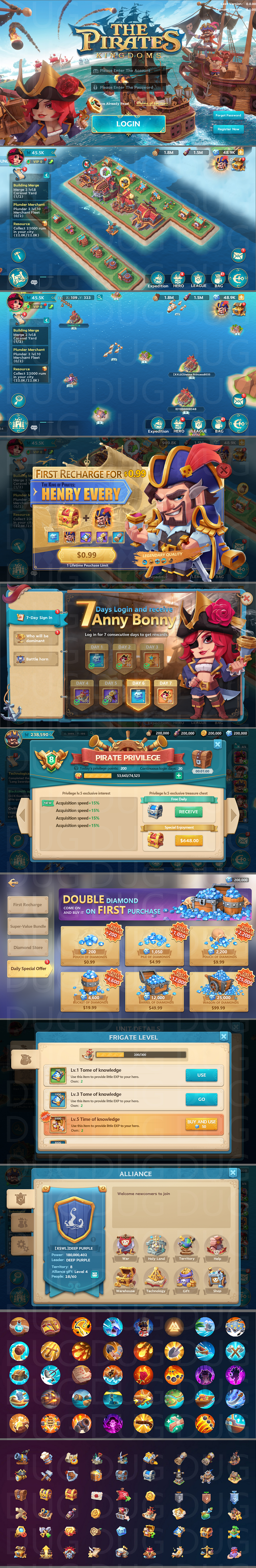 《THE PIRATES：KINGDOMS》 海盗SLG项目（图ZMzExMTUxNzI4） - 游戏UI - 站酷设计师VinArt原创素材 - 站酷ZCOOL