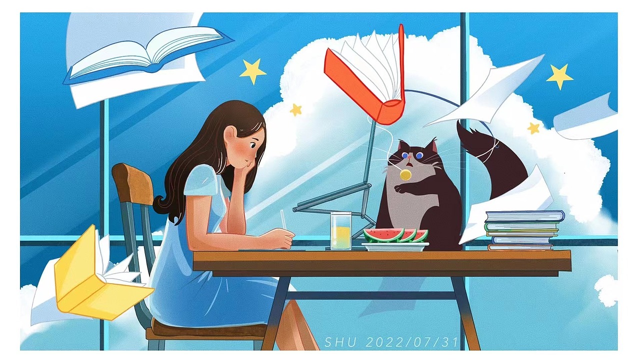 Star House 完成了三分之一的夏天（图ZMzE2Mjc5ODA4） - 商业插画 - 站酷设计师vivisaer原创素材 - 站酷ZCOOL