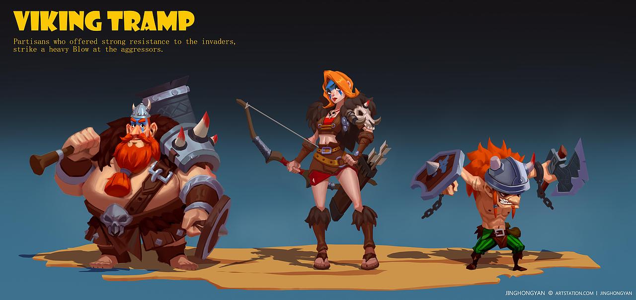 VIKING TRAMP（图ZMzIyODE0Njg0） - 游戏原画 - 站酷设计师闲闲的DUSK原创素材 - 站酷ZCOOL