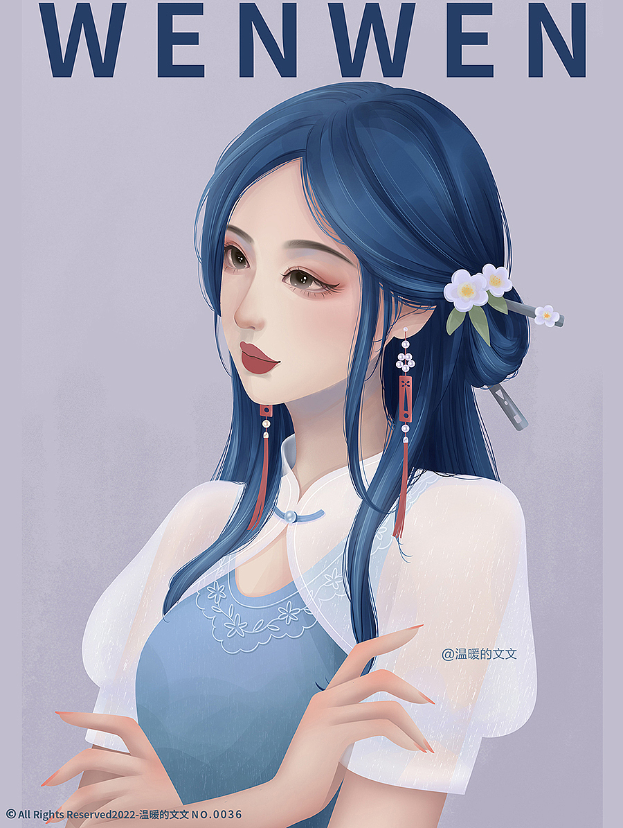 国潮风时尚小姐姐