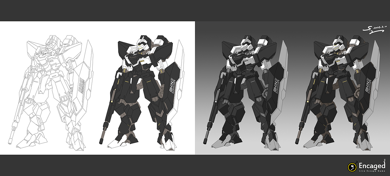 个人绘画作品-【Gundam】（2023）（图ZMzM3MzMwODM2） - 单幅漫画 - 站酷设计师S_Leaf原创素材 - 站酷ZCOOL