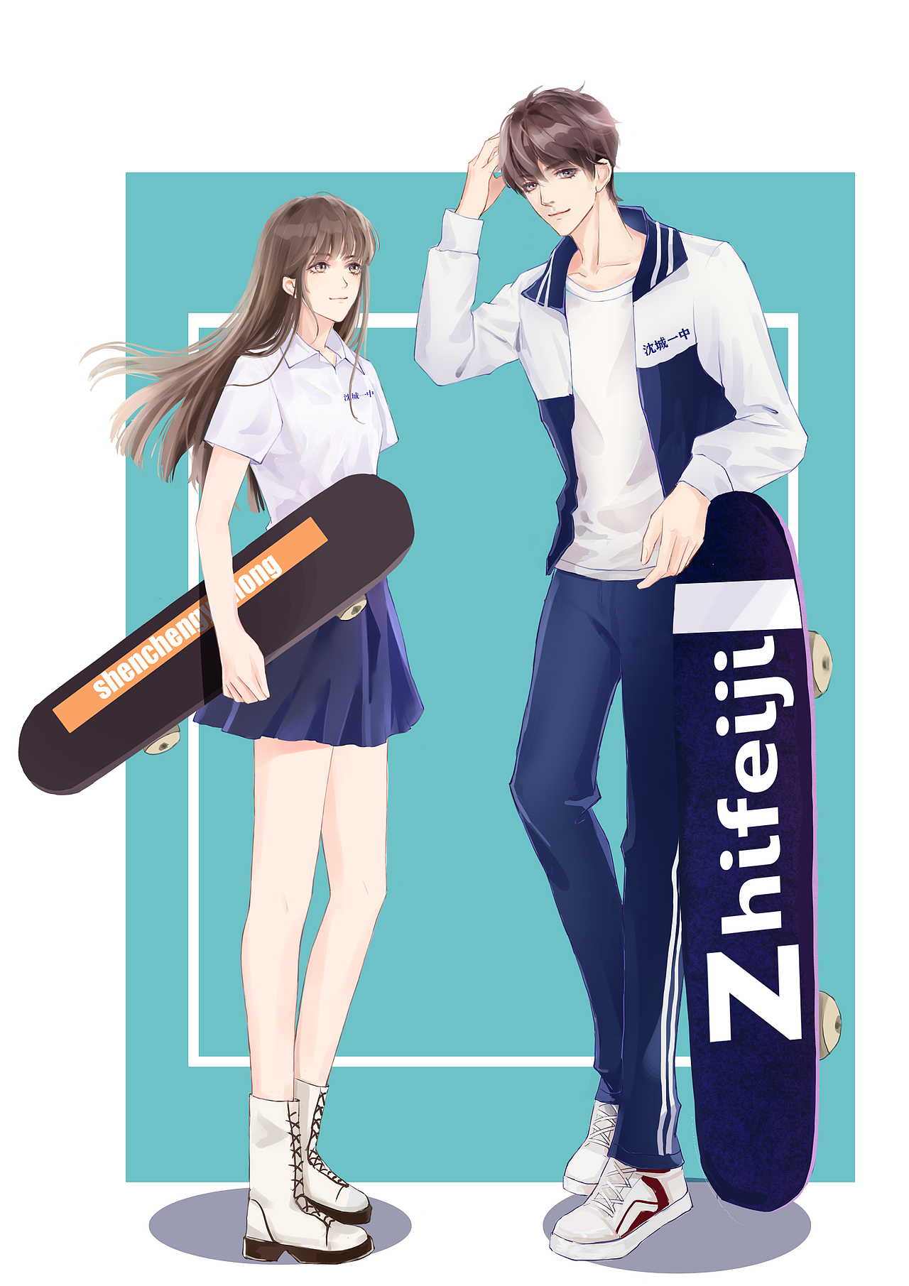 校园（图ZMzQzMTI2MTQ4） - 商业插画 - 站酷设计师赤晴CHi原创素材 - 站酷ZCOOL