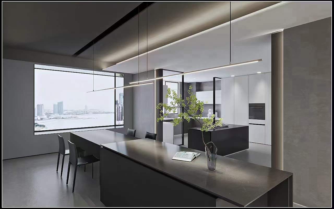 在家装设计中黑白灰是经典,简约,不过时的设计。