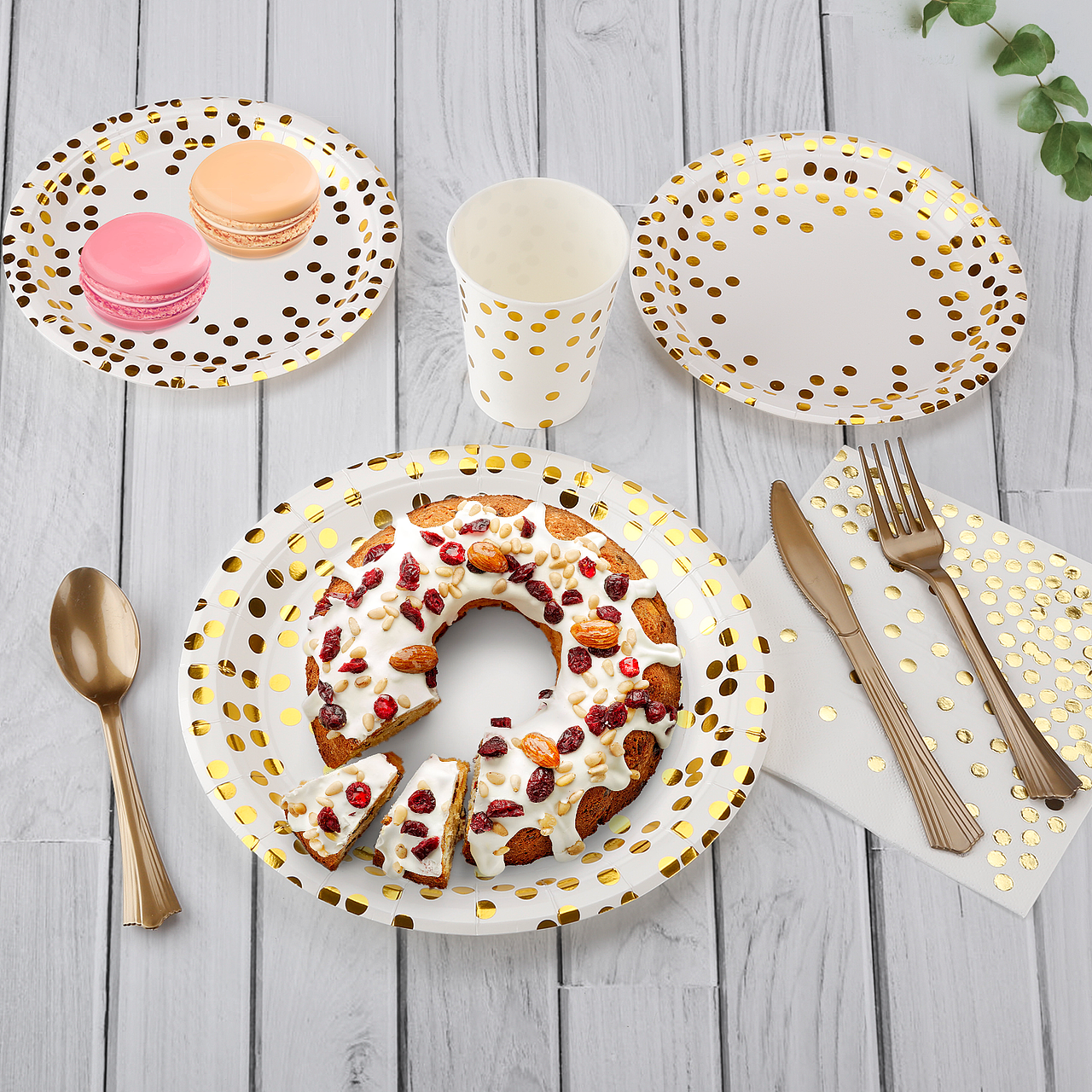 亚马逊一次性餐盘主图设计