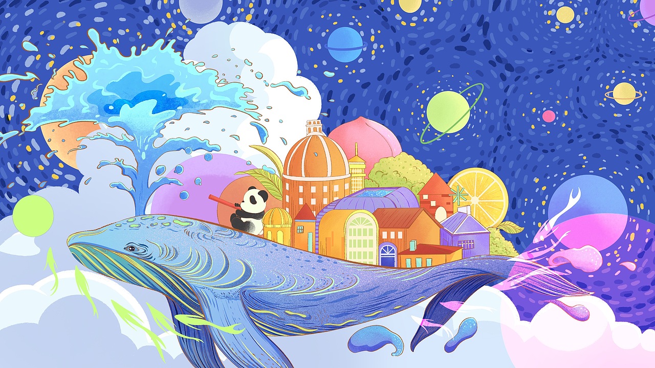 【茶派】美好世界（图ZMzQxMzQ3ODgw） - 商业插画 - 站酷设计师蹭不上热度的子初原创素材 - 站酷ZCOOL