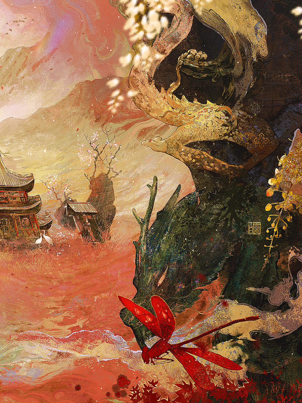 《神域》 | 含绘画过程(图ZMzU3MDcyOTg4) - 艺术插画 - 站酷设计师慕白__原创素材 - 站酷ZCOOL