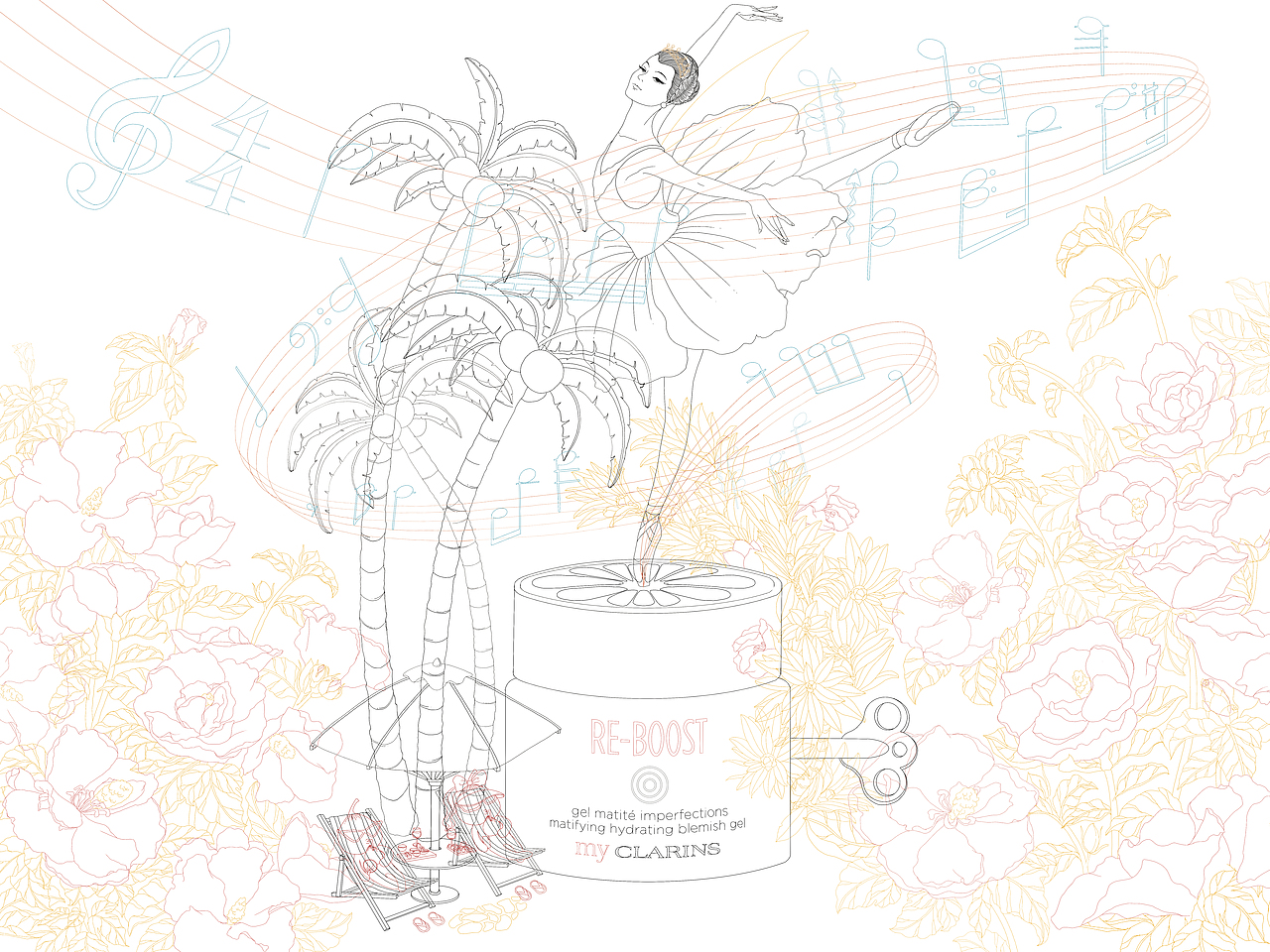 站酷x娇韵诗my CLARINS 好食肌长绽放/美肌植愈记