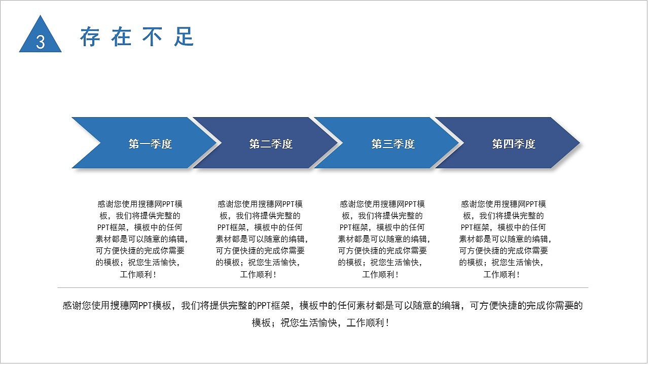 蓝色大气励志风工作总结未来规划PPT模板