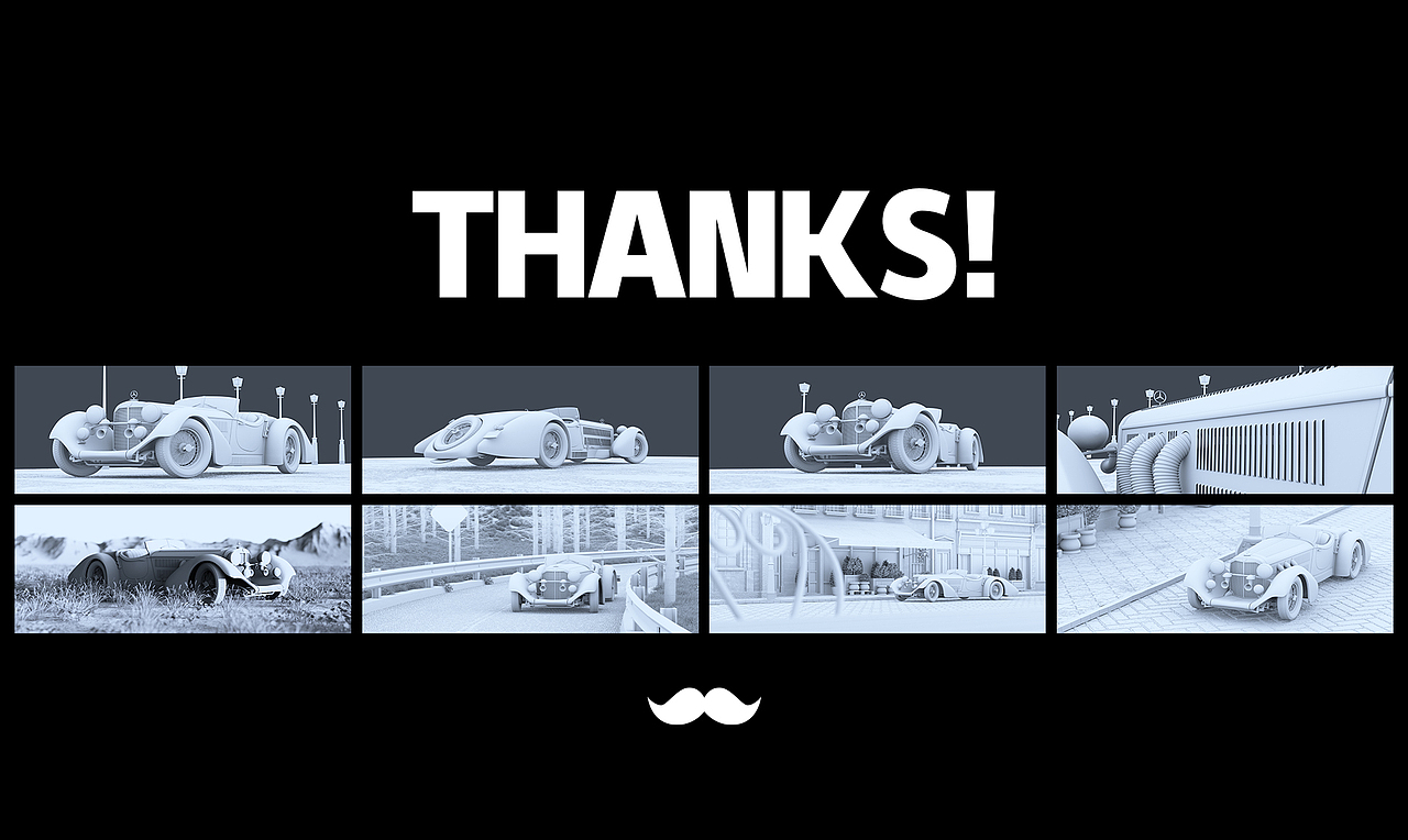 梅赛德斯·奔驰-Mercedes-Benz-SS-Roadster渲染